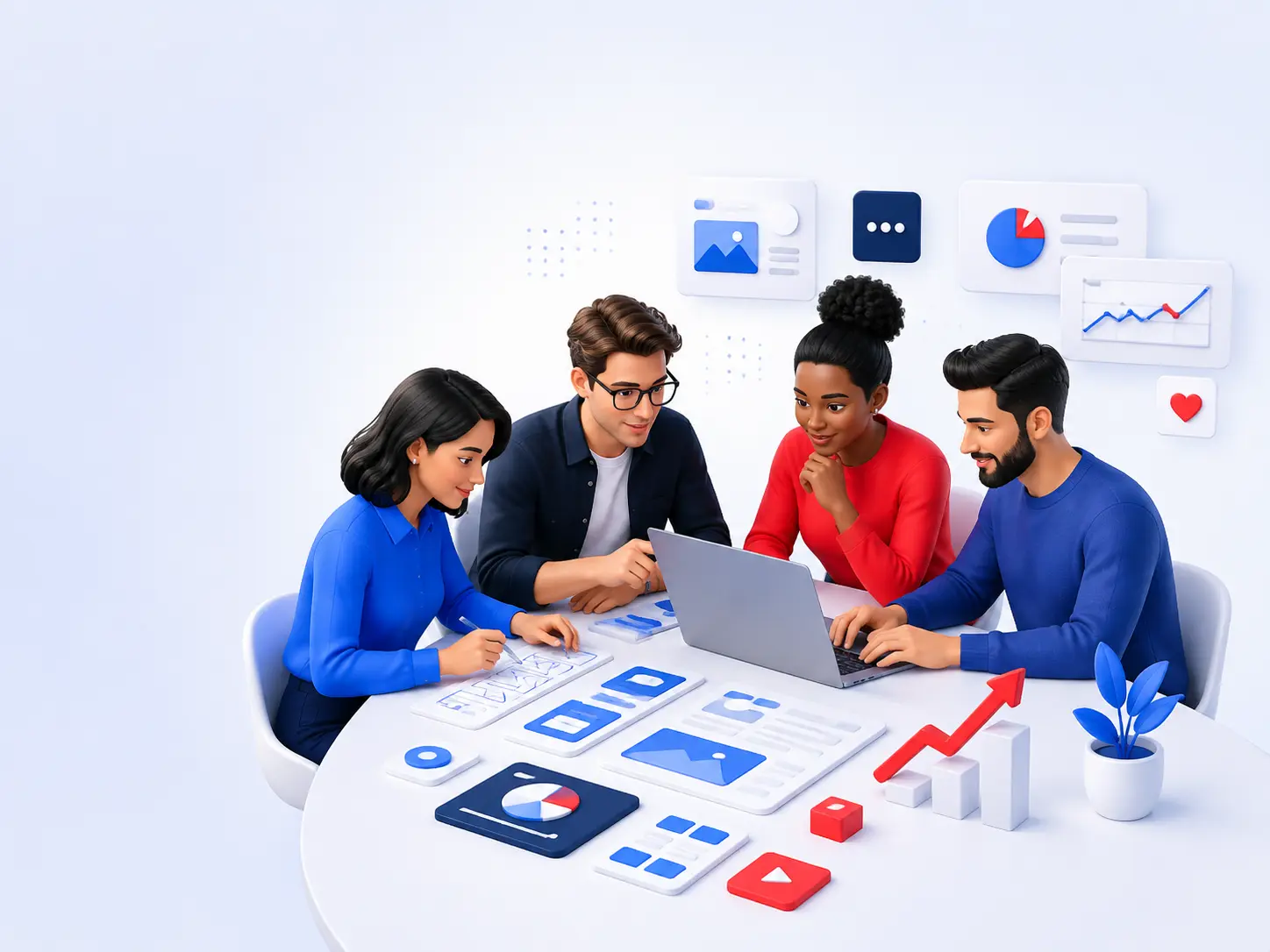 PlanZ2B team planning digital growth