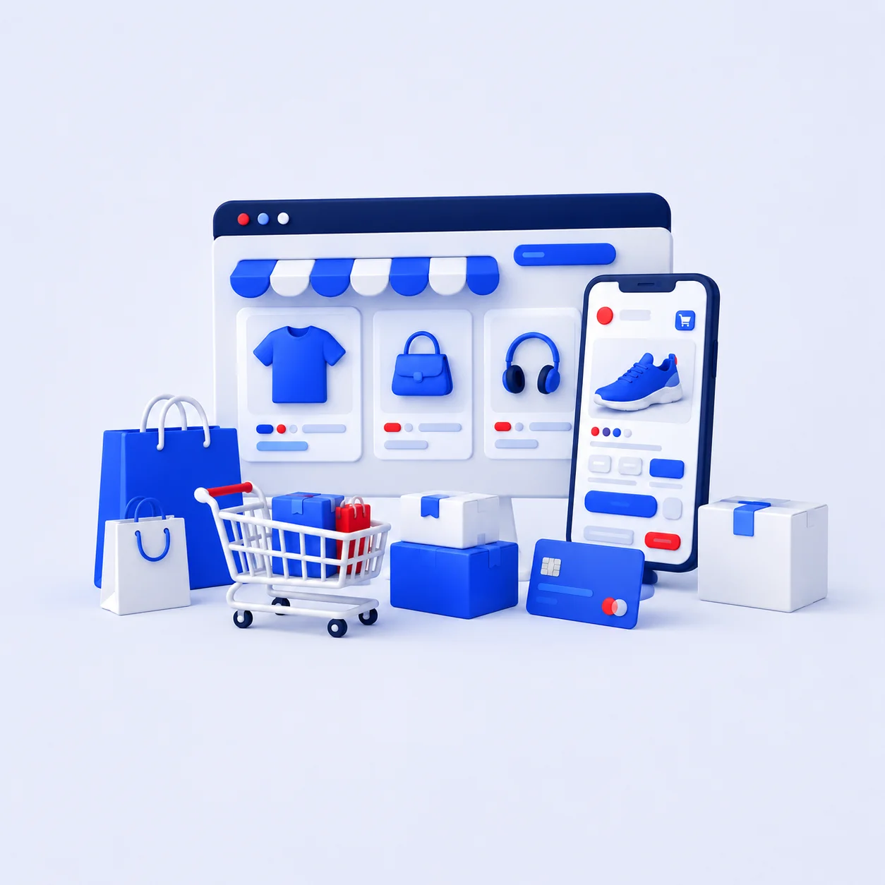 Connected storefront, marketplace and marketing solutions for retail